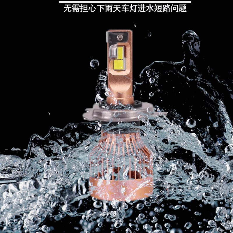 石栏摩托车灯LED大灯S2踏板车三阳巡弋300改装黄龙250/300超亮H4 - 图1