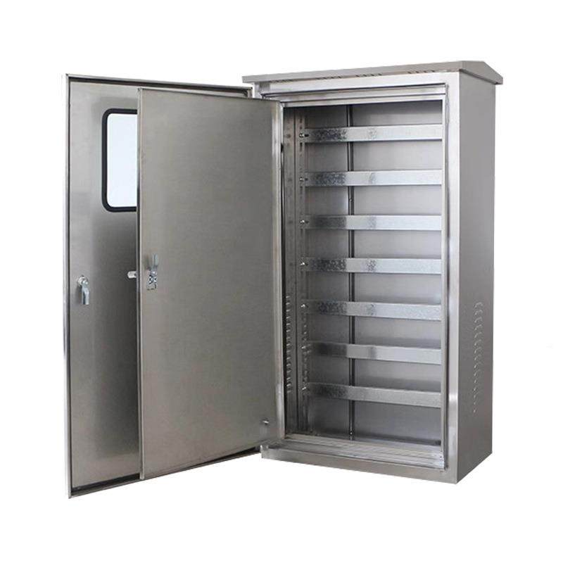 External stainless steel dustproof cabinet 6 rooms U monitoring waterproof box 1.2 hanging outdoor network chassis m 1600*500*2U