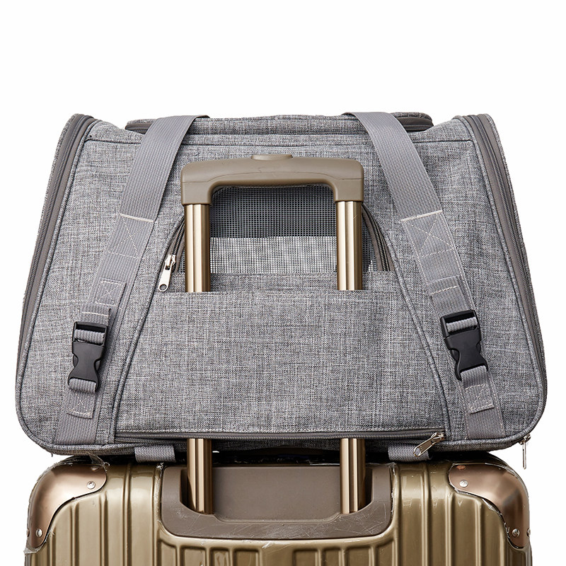 加大号宠物外出便携拉杆箱猫包单肩斜挎可折叠透气狗狗轮子包猫窝,淘宝优惠券,粉丝福利购,淘宝优惠卷