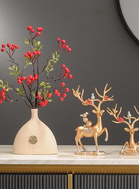 2024新年中式电视柜暖居装饰品摆件春节桌面乔迁新居入宅布置用品