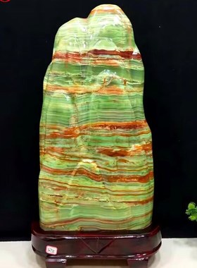 天然原石奇石古青玉高档玉石客厅玄关办公室家居装饰礼品招财摆件