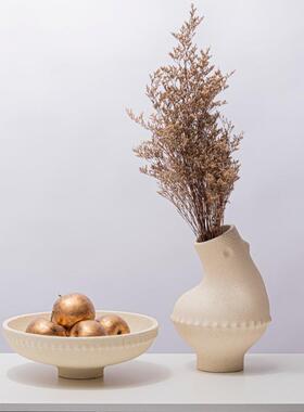 简桌约现代创意树脂肌理瓶软装样盘板房售楼花部客厅茶几面LSZ042