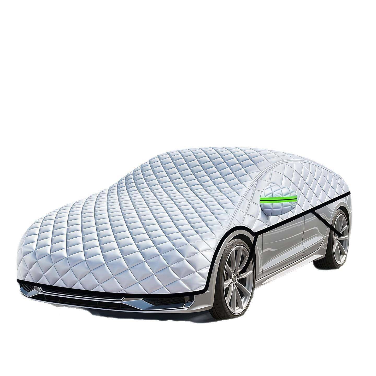 汽车遮雪挡前挡霜风玻璃防冻罩防寒雪风全挡防车衣VZU车罩罩加厚 - 图3