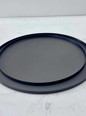 几简现CVJ代轻奢不锈钢拉丝托盘约样板房间售处酒店客楼厅茶桌面