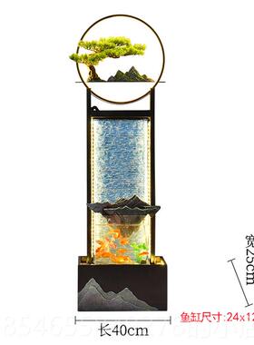 正品流水摆件循水厅电视柜旁环边风客水轮招财办乔公室迁新居开