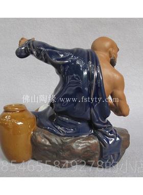 正品超盆值文创瓷传统石湾公仔人《鲁智陶深》水浒传物家居景装饰