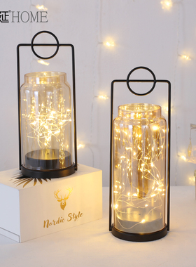 欧式复古风灯摆件创意酒吧咖啡馆个性室内装饰品餐厅烛光晚餐道具