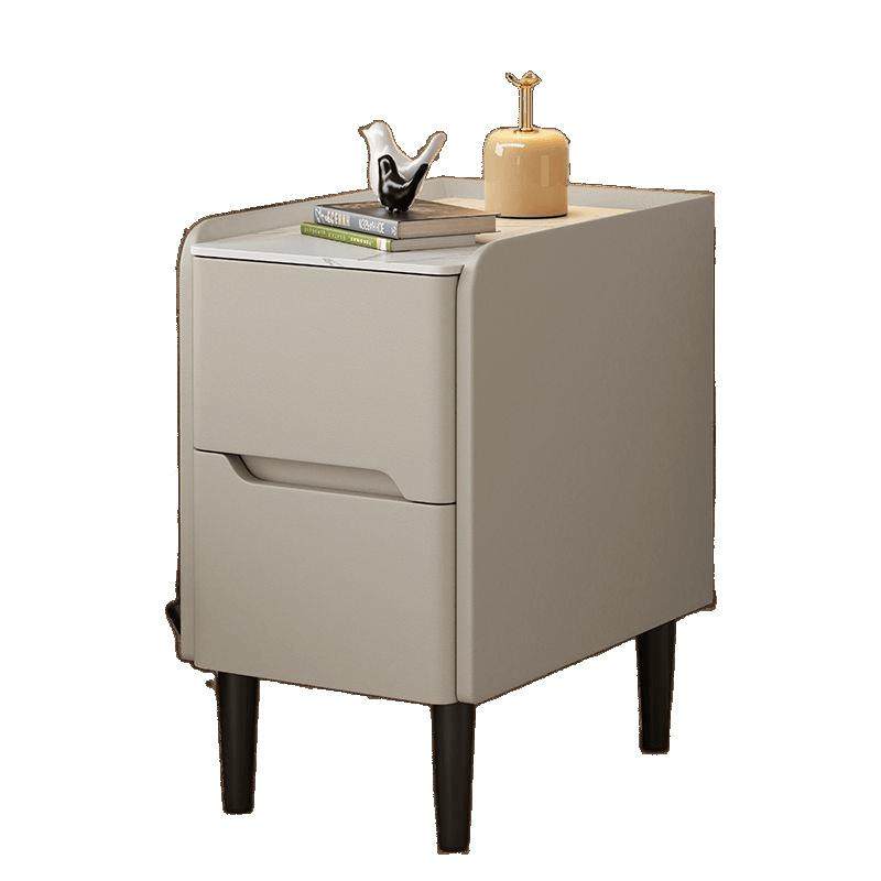 实木迷你床头柜现代能简约25VDIcm储物柜边小型智柜超轻奢岩板窄,淘宝优惠券,粉丝福利购,淘宝优惠卷