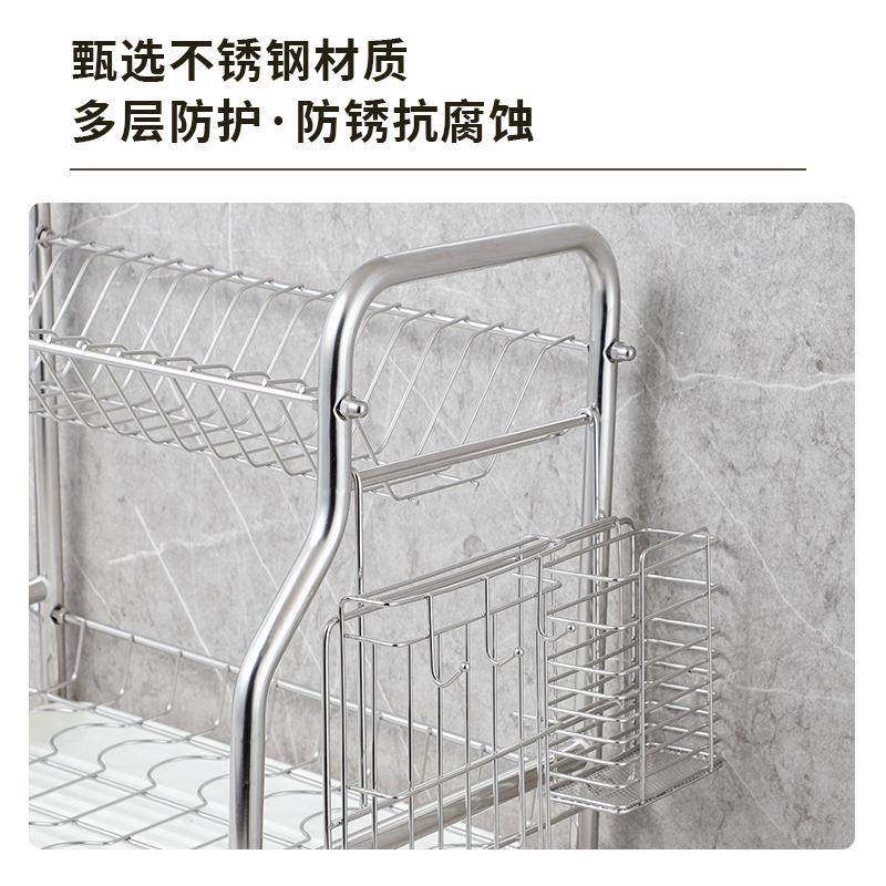 碟碟双层碗沥水架厨房碗筷子体式HD36007置物架大容量一台面碗盘,淘宝优惠券,粉丝福利购,淘宝优惠卷