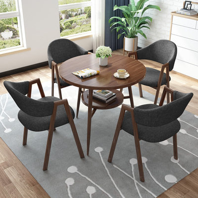 接待洽谈桌椅组合店铺会客休闲桌椅小户型办公室小圆桌餐桌 - 图1