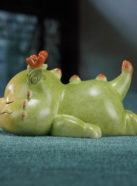 黄铜桌面摆件《吉祥龙》家居文创饰品铜工艺品龙年吉祥物新年送礼