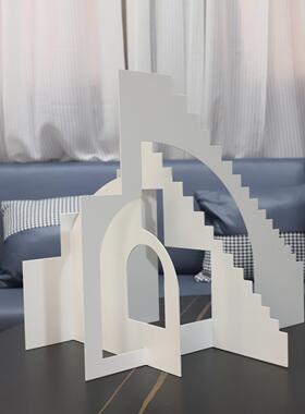 代奢创意金属几何餐摆件0082办公室厅卧室玄关书房客现厅家居轻装