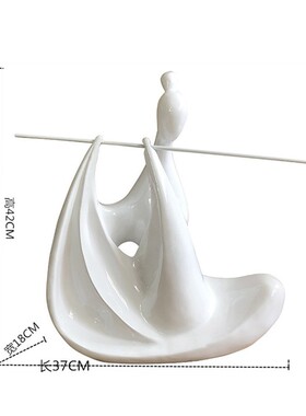 吹笛少女现代简约家居摆件书房客厅电视酒柜玄关样板房软装工艺品