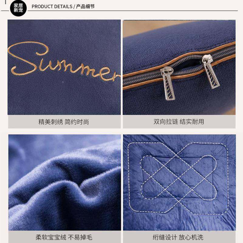 加厚抱枕被子两珊用瑚绒秋冬枕天毯子二合一汽办F96S566S公室午睡,淘宝优惠券,粉丝福利购,淘宝优惠卷