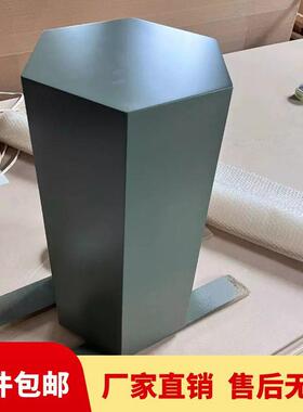 定F968TM68模制六边形展示台木质烤展漆示柜橱窗道具定做发台光特