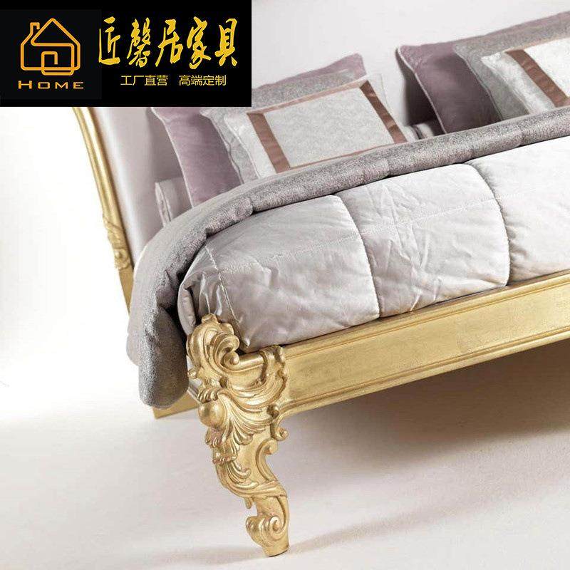 TEQ法式1.欧8金米双人床主卧式床别墅豪华大床雕刻公主床1.色5米,淘宝优惠券,粉丝福利购,淘宝优惠卷