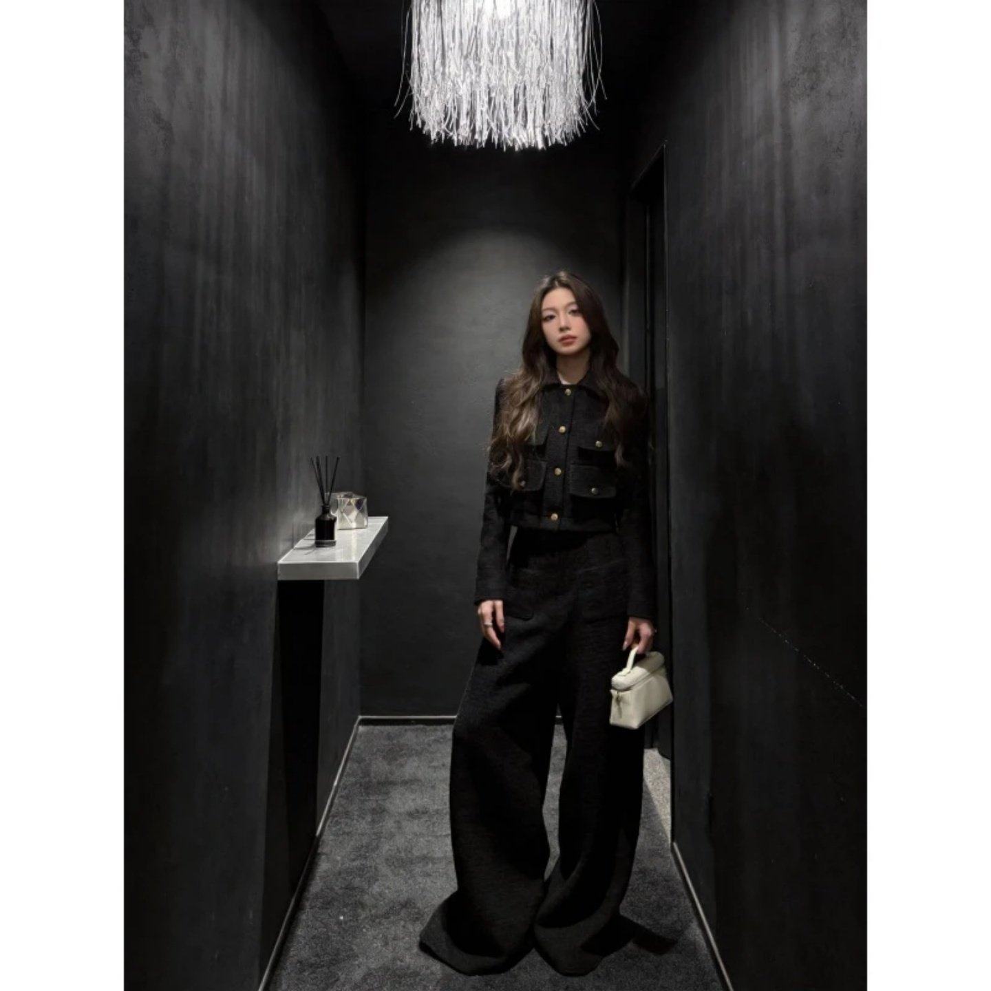 2026巨好看搭配一整套通勤设计感单排扣开衫短上衣显瘦宽松阔腿裤,淘宝优惠券,粉丝福利购,淘宝优惠卷