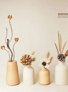 小摆件家居饰品软装客厅柜子书架电视柜日式干花茶几玄关原木风