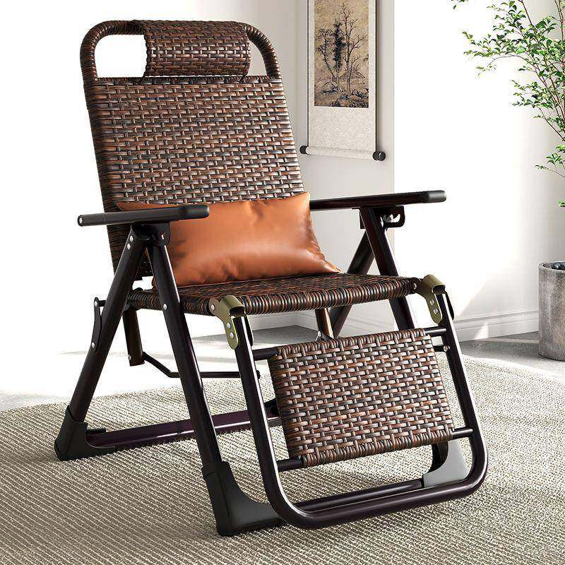 藤编夏凉椅躺椅折叠午休藤椅午睡阳台家用休闲椅老人椅子靠背懒人,淘宝优惠券,粉丝福利购,淘宝优惠卷
