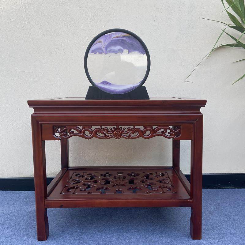 9C新中式榆木实木盆景架鱼缸架奇石桌摆件台沙发几边几角几花架茶,淘宝优惠券,粉丝福利购,淘宝优惠卷