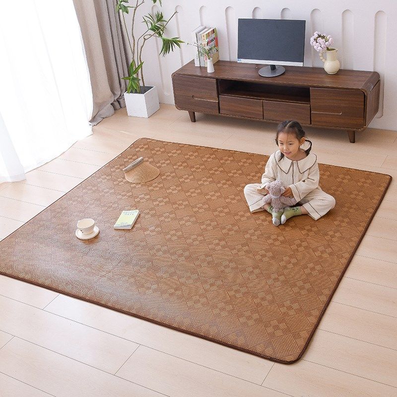 藤编凉席地毯夏季卧室床边地铺家用榻榻米客厅地垫席子软垫阳台,淘宝优惠券,粉丝福利购,淘宝优惠卷