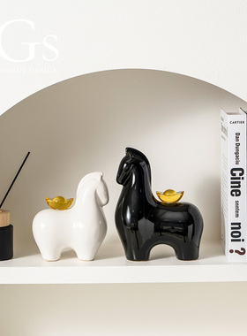 【马上有钱】2026生肖马摆件招财