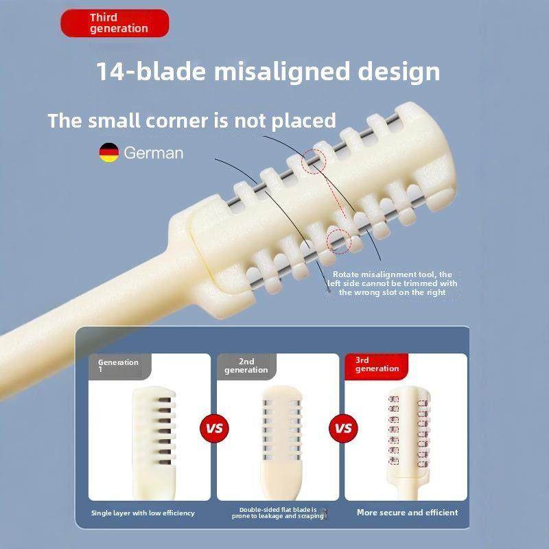 德国剪鼻毛专用剪刀梳齿鼻毛刀清理鼻孔修剪鼻毛剃刀男女用修剪器,淘宝优惠券,粉丝福利购,淘宝优惠卷