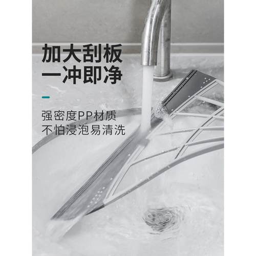 厨房清洁神器雨刷魔术扫帚家用地板硅胶拖把不粘毛屑雨刷扫帚 - 图3