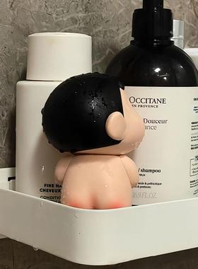 蜡笔小新洗澡搭子浴室摆件桌面家居饰品装饰品创意解压手办工艺品