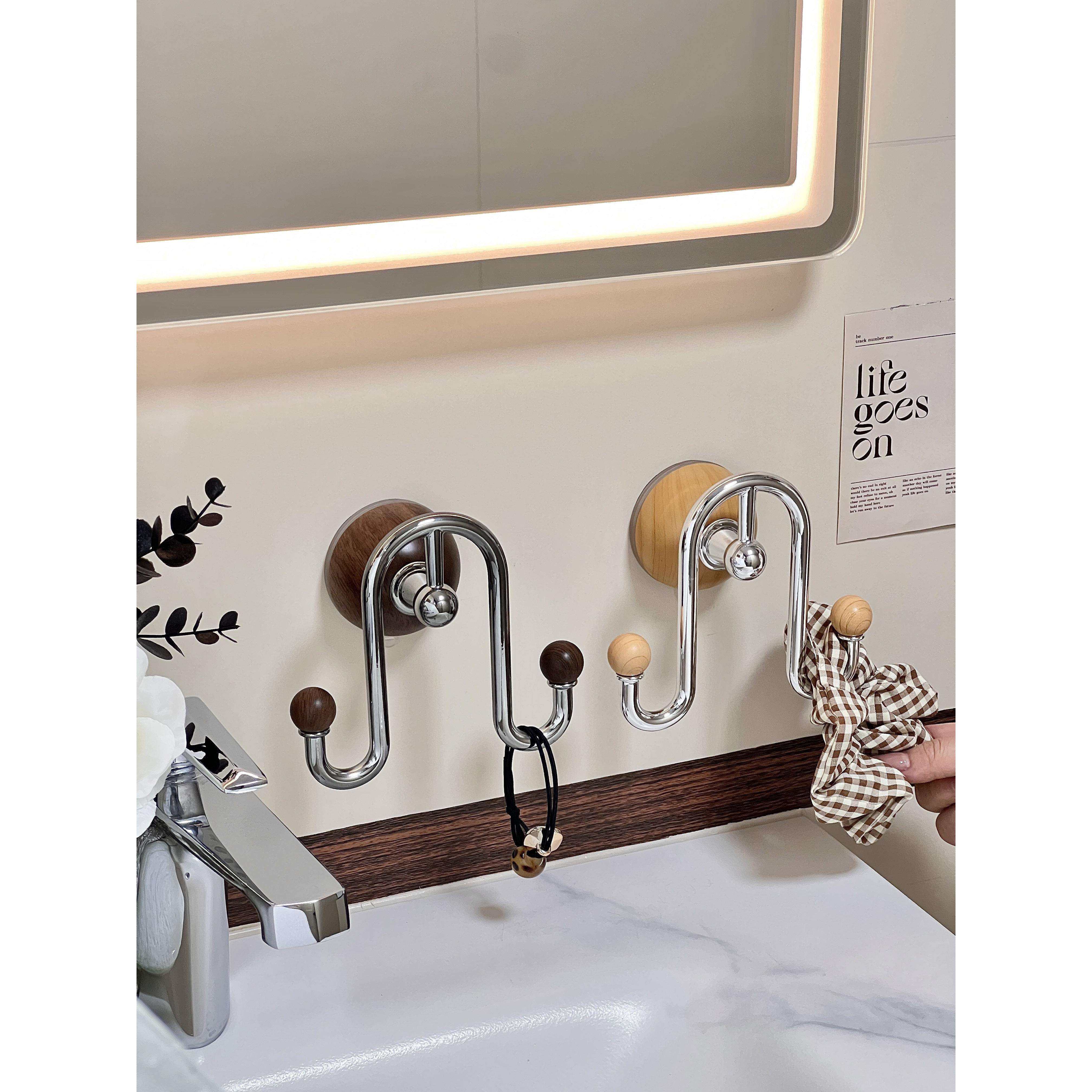 中古风吸盘浴室挂钩免打孔强力承重挂衣钩挂架无痕粘钩门后衣帽钩,淘宝优惠券,粉丝福利购,淘宝优惠卷