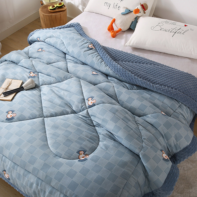 安抚豆豆被2023新款冬季成人加厚春秋被单人大豆被儿童被子秋冬被,淘宝优惠券,粉丝福利购,淘宝优惠卷