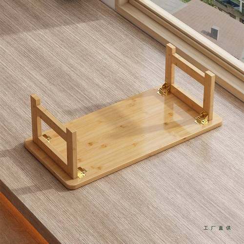 电折叠飘窗桌楠竹实质小可炕几床上茶桌子学习脑小木户DMH型收纳 - 图0