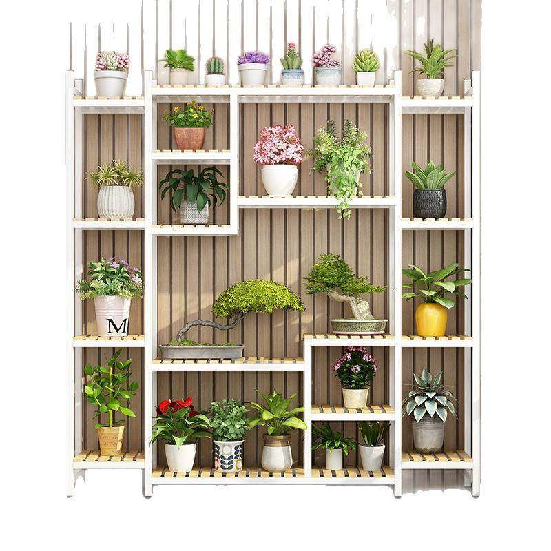 花架木实铁外阳台室架多层花店展示架落地式多肉室内家HWK用艺置,淘宝优惠券,粉丝福利购,淘宝优惠卷