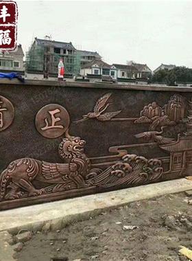 大型户外铸铜浮雕壁画背景墙锻铜人物浮雕广场历史文化主题铜浮雕
