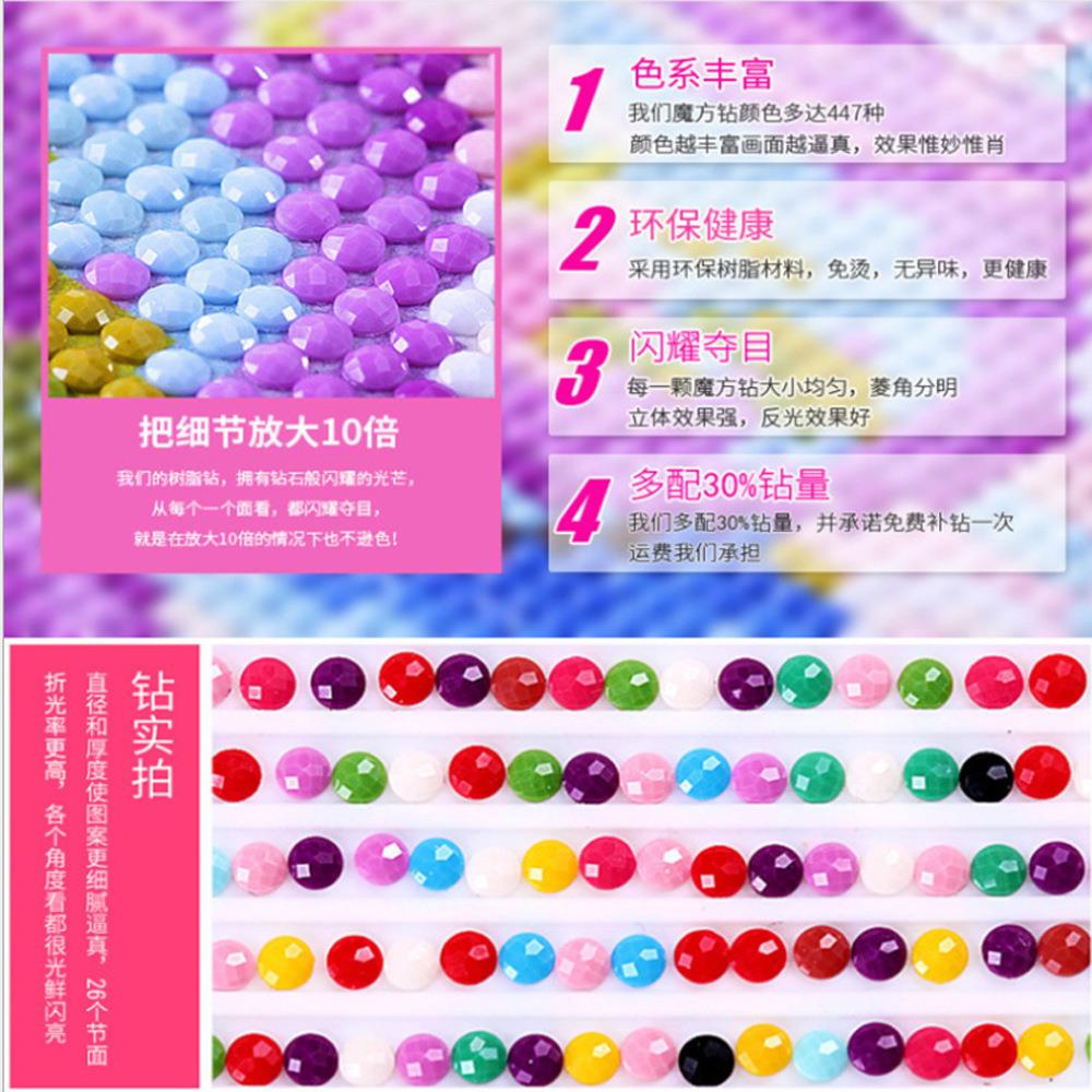 5d钻石画新款满钻人物夜景客厅手工水晶点贴钻砖石贴画十字绣 - 图2