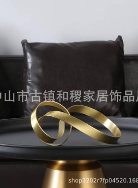 意式轻奢设计师款室铜件样内板TSW房间客摆玄关软装厅陈设饰品工