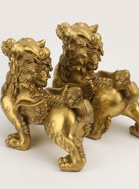 走铜貔貅摆件一貔对146貔天禄送财貅路貅