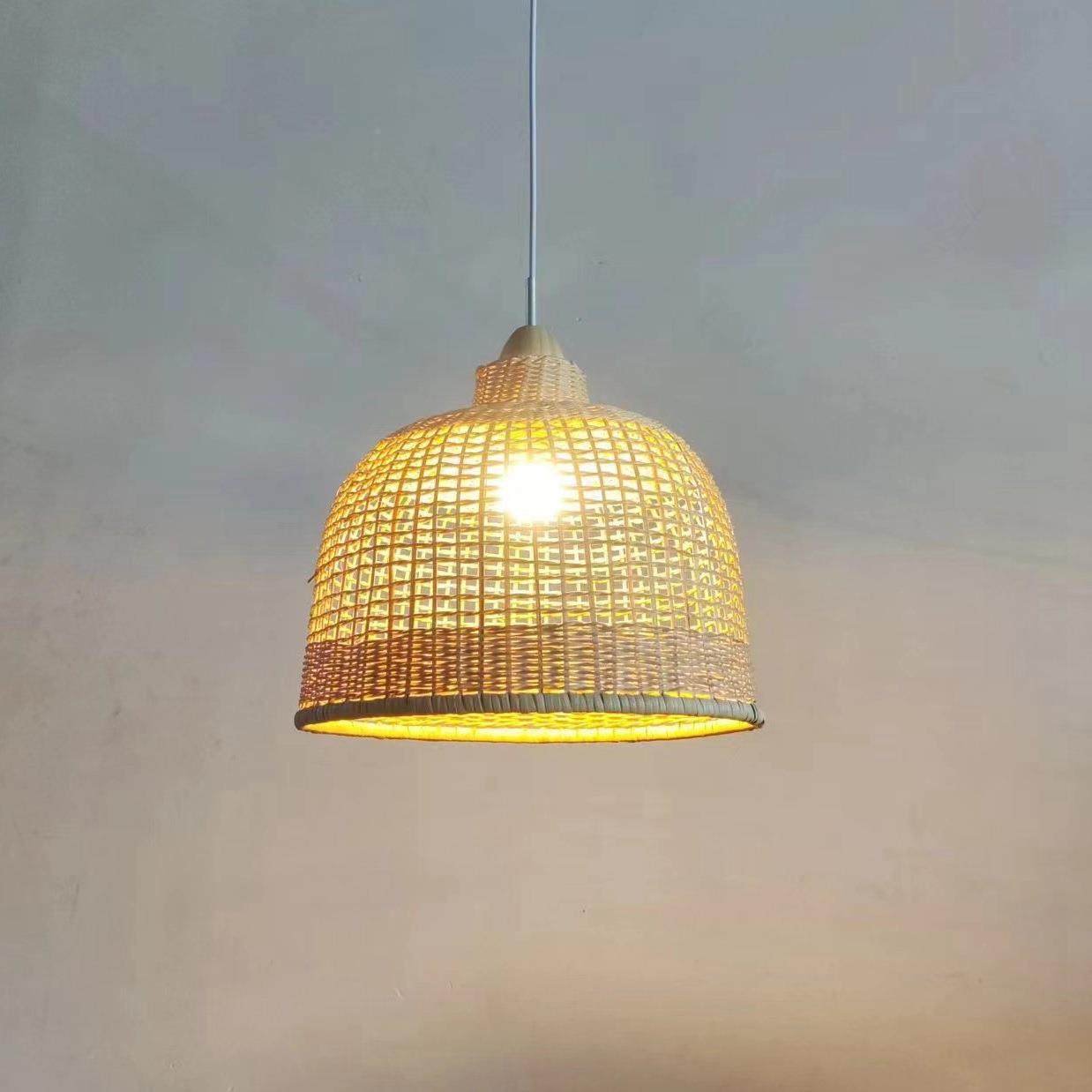 现代简约中厅式藤编古146编复吊灯客餐厅吧台装饰编织吊灯竹灯笼,淘宝优惠券,粉丝福利购,淘宝优惠卷