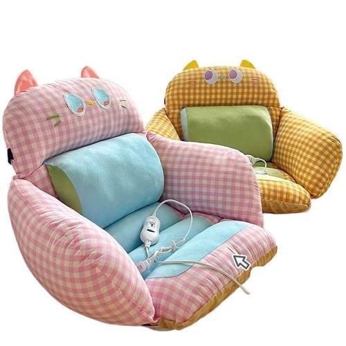 加冬BAO季坐垫靠背靠垫一体办公室座学椅子垫久热坐宿舍护腰垫加 - 图3