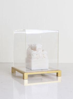 新中式印章玺展示柜摆件样展厅书房办公MC-TY-47桌板房玉桌面家居