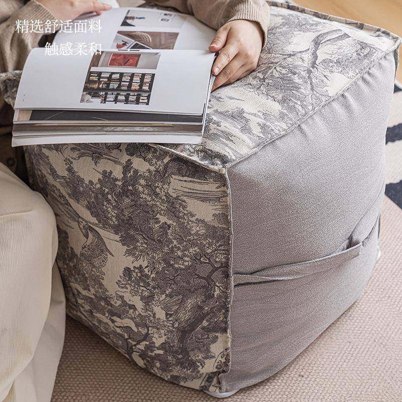 新中式蒲团坐垫家用四季通用办公地上榻榻米墩子方形久坐懒人坐墩,淘宝优惠券,粉丝福利购,淘宝优惠卷