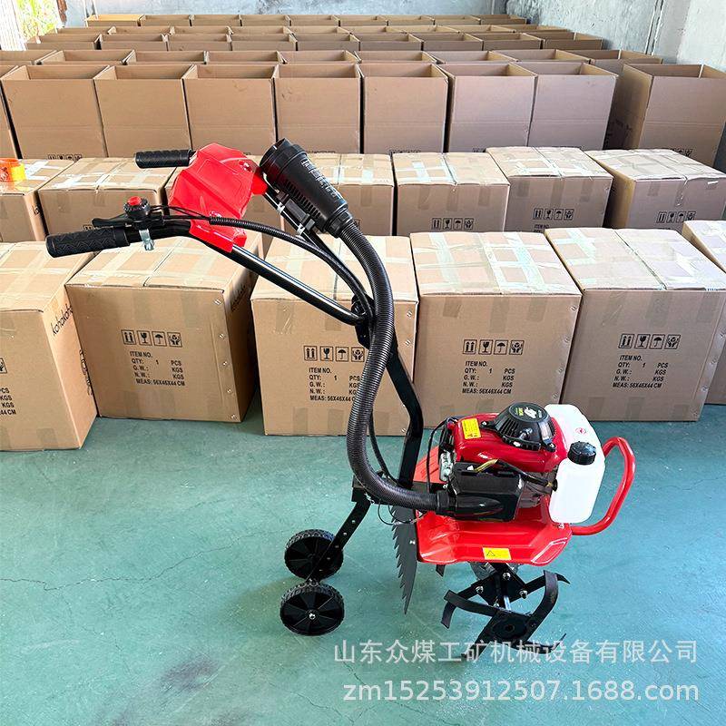 Agricultural mini-tillage cultivator, multi-functional tiller, paddy field weeding, ditching, plowing, land reclamation, rotary tillage machine, export quality