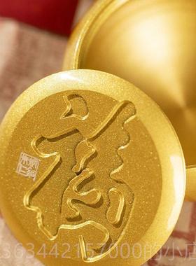 高档朱炳仁铜子 蒸蒸日上小福房包桌面书装饰品包摆成功包件伴手