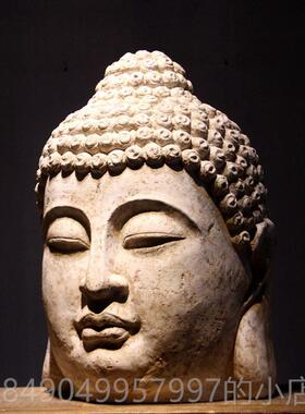 高档中式覆大号佛首佛头佛像禅意园摆件东亚玄关南走廊花月古亮窗