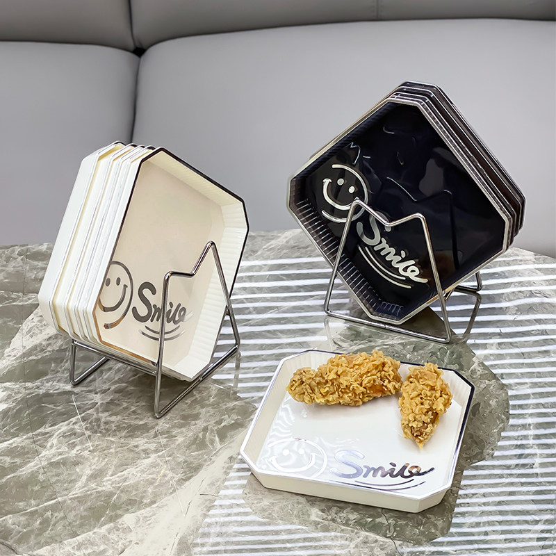 吐骨头盘碟家用创意精致小盘子水果盘零食碟餐桌垃圾吐骨塑料盘碟,淘宝优惠券,粉丝福利购,淘宝优惠卷