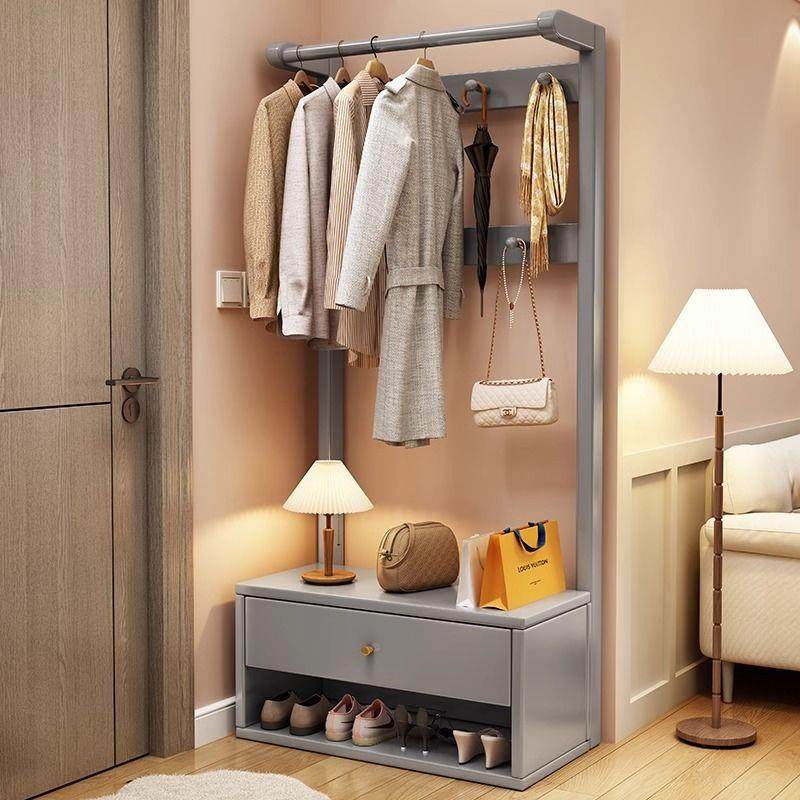 实木帽架小落地挂衣衣架户型玄关YYJ置物架卧室床柜一体衣服收纳,淘宝优惠券,粉丝福利购,淘宝优惠卷