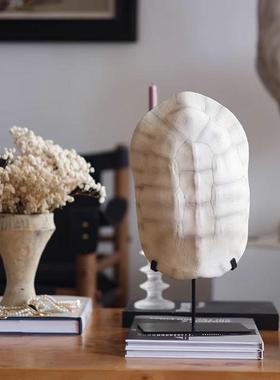 中SAD仿真古壳雕塑摆件家居客厅龟玄关电视柜复古桌面艺术软装饰