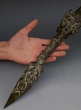 仿古纯铜法器摆件 马头明王普巴金刚杵 降魔杵