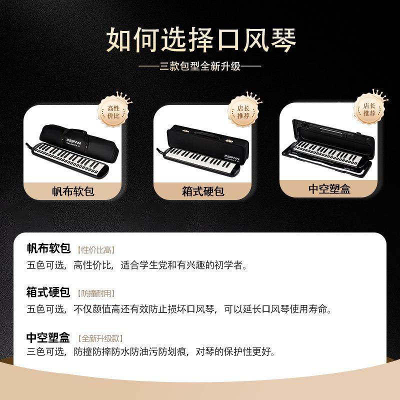 FEI键AN中飞繁37口风琴空盒QVP防摔小学生初学者演奏乐器口风F琴,淘宝优惠券,粉丝福利购,淘宝优惠卷