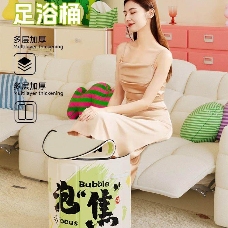 泡脚折桶家便用过小腿可390叠泡盆脚袋洗脚泡脚速开携高深足浴桶,淘宝优惠券,粉丝福利购,淘宝优惠卷